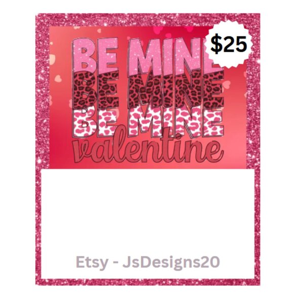 Valentine's Day Gift card holders 2 - be mine - happy valentines - love is all - Picture 3 of 4